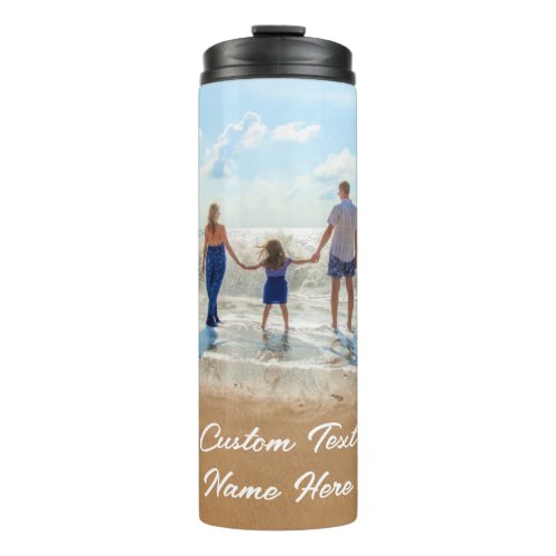 Custom Your Photo Thermal Tumbler with Text Name