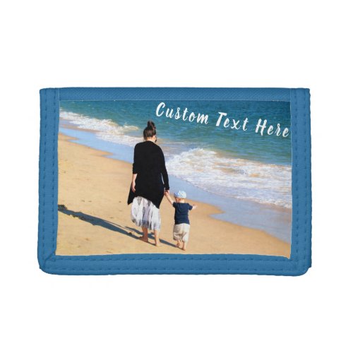 Custom Your Photo Trifold Wallet with Text Name
