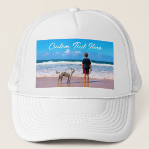 Custom Your Photo Trucker Hat Gift with Text