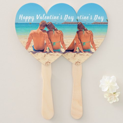 Custom Your Photo Valentines Day Hand Fan