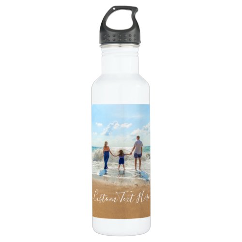 Custom Your Photo Water Bottle with Text
