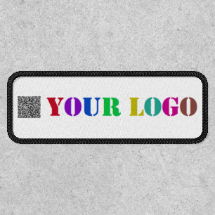 Custom Your QR Code and Company Logo Patch Temlate