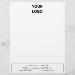 Custom Your QR Code and Logo Business Letterhead