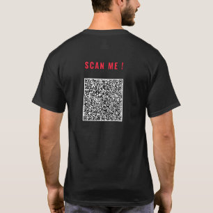 Custom Your QR Code and Text Personalized T-Shirt