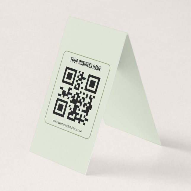Custom Your QR Code Business Name Template (Front)