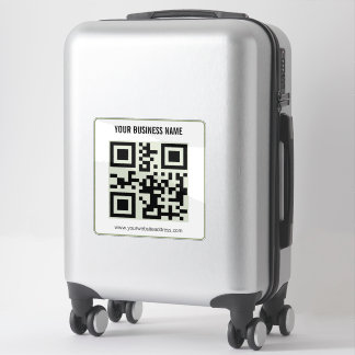 Custom Your QR Code Business Name Template Sticker
