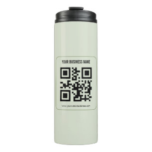 Custom Your QR Code Business Name Template Thermal Tumbler