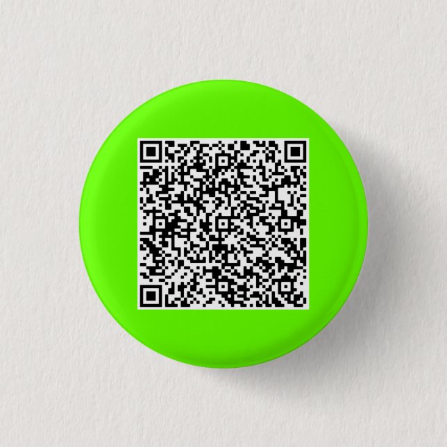 Custom Your QR Code Funny Button - Choose Color (Front)