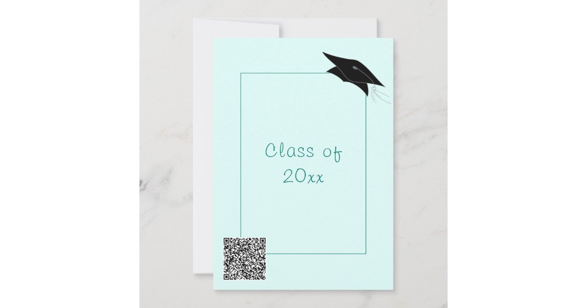 Custom Your QR Code Graduation Invitation Template | Zazzle