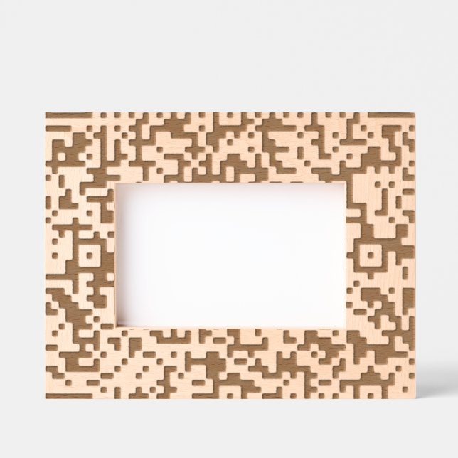 Custom Your QR Code Modern Design Etched Frames (Front)
