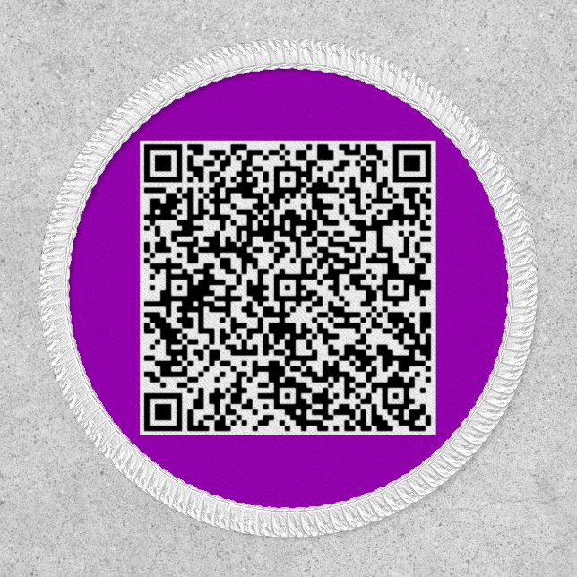 Custom Your QR Code Patch Template Choose Color (Front)