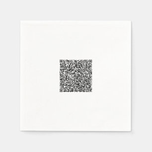 Custom Your QR Code Personalized Napkins Example