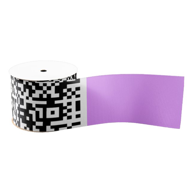 Custom Your QR Code Ribbon Template Choose Color (Spool)