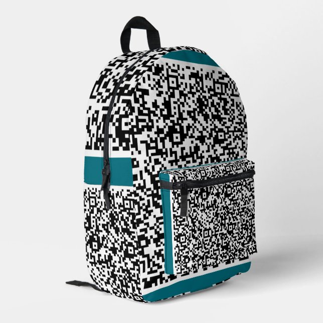 Custom Your QR Code Scan Backpack - Choose Color (Back Corner Left)