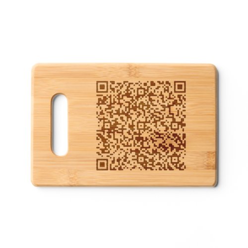 Custom Your QR Code Scan Info Personalized Cutting Board