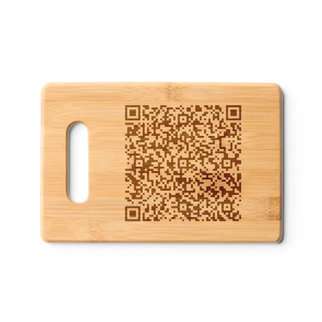 Custom Your QR Code Scan Info Personalized Cutting Board