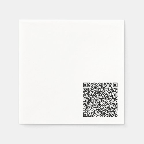 Custom Your QR Code Scan Info Personalized Napkins