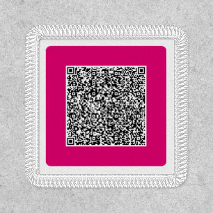 Custom Your QR Code Scan Info Personalized Patch