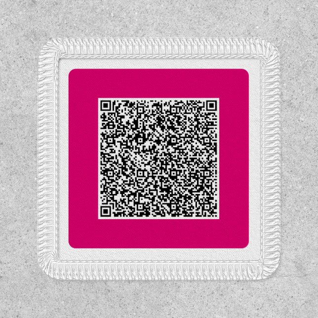 Custom Your QR Code Scan Info Personalized Patch (Front)