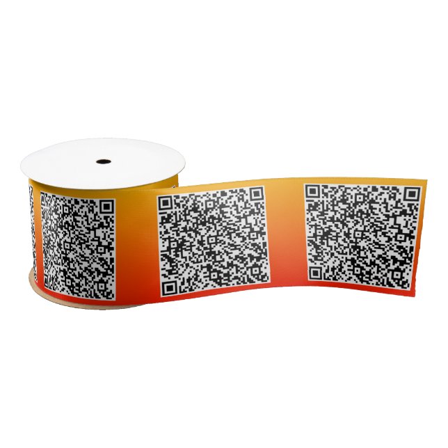 Custom Your QR Code Scan Info Personalized Ribbon (Spool)