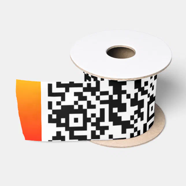 Custom Your QR Code Scan Info Personalized Ribbon | Zazzle