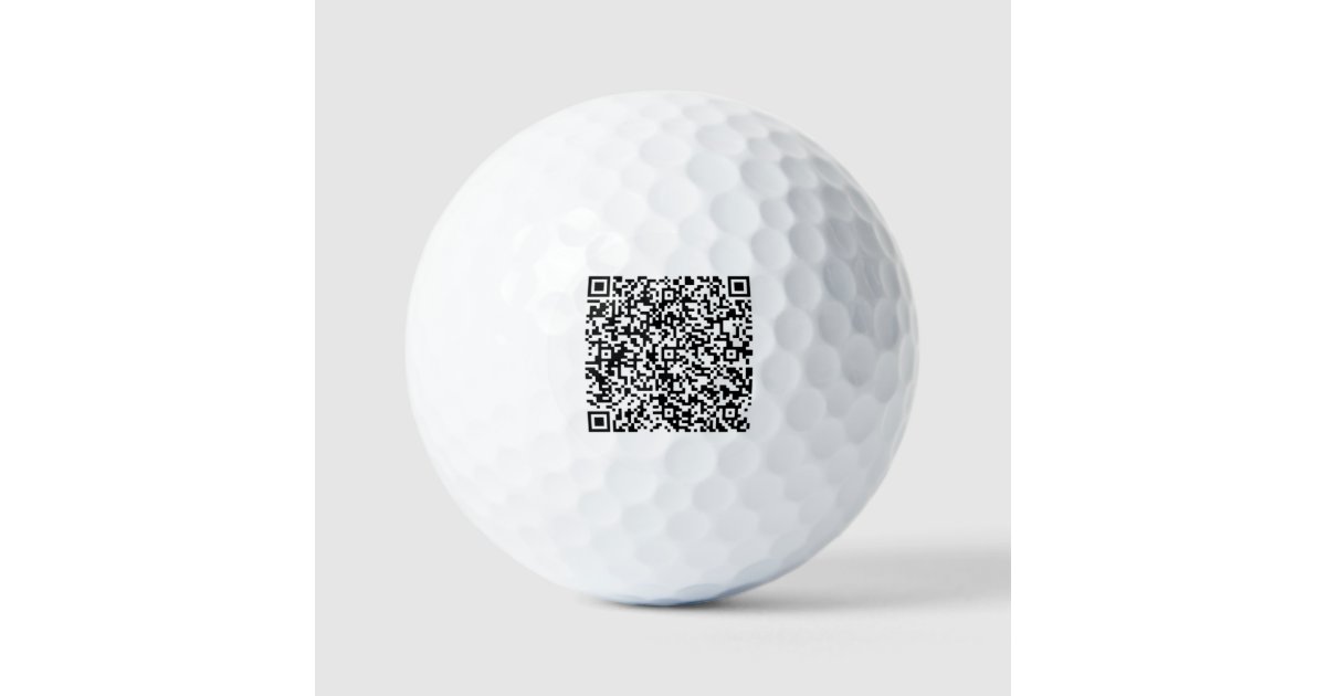 Custom Your QR Code Scan Info Stamps Golf Balls | Zazzle
