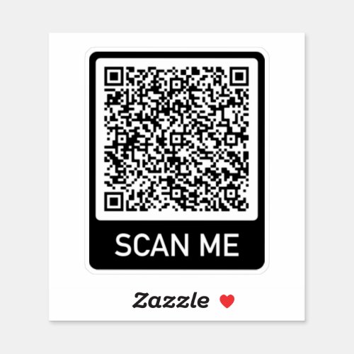 Custom Your QR Code Scan Info Sticker