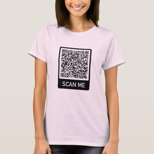 Custom Your QR Code Scan Info T_Shirt Gift