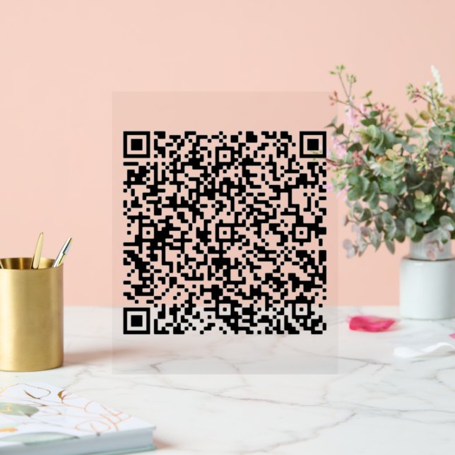 Custom Your QR Code Scan Personalized Acrylic Sign (Wedding)