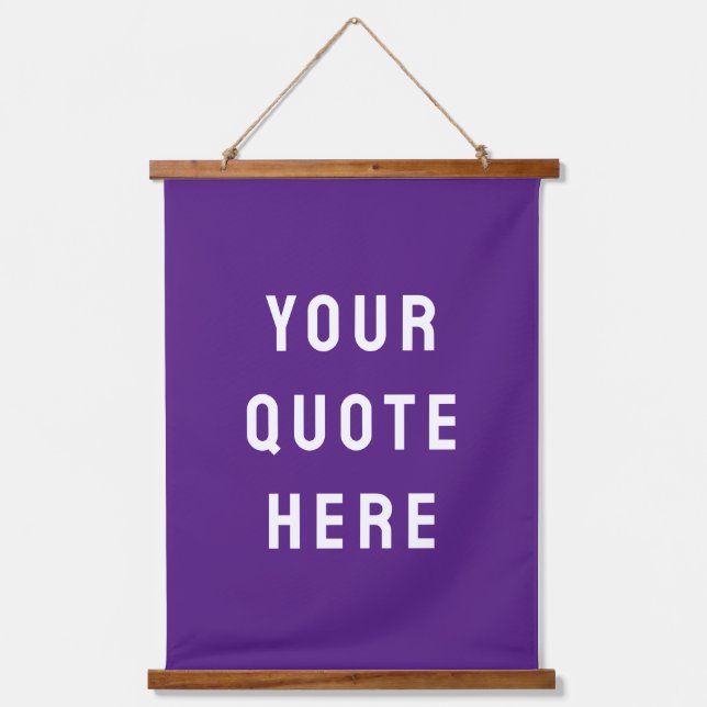 Custom Your Quote Banner Personalized Wall Text Hanging Tapestry (Front)