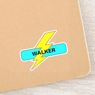 Custom Your School Name - Motivational Lightning Sticker