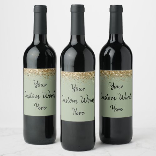 Custom Your Text Here Personalized Sage Green Gift