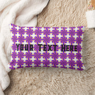 Custom Your Text Here Sweet Candy Image Lumbar Pillow