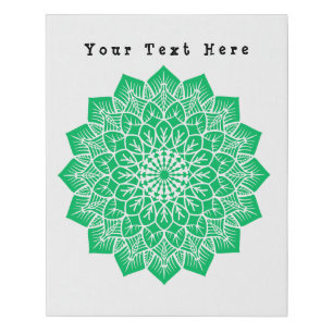 Custom Your Text Here Text Image Faux Wrapped Canvas Print