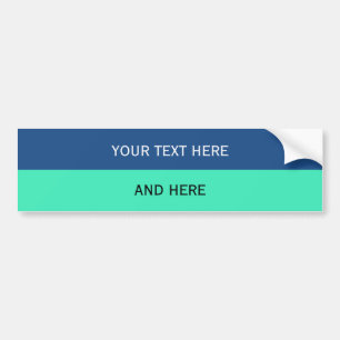 Custom your text, image & background color bumper sticker