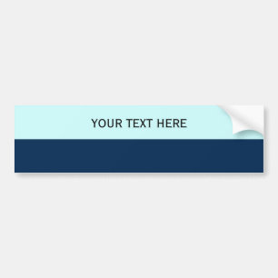 Custom your text, image & background color bumper sticker