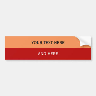 Custom your text, image & background color bumper sticker