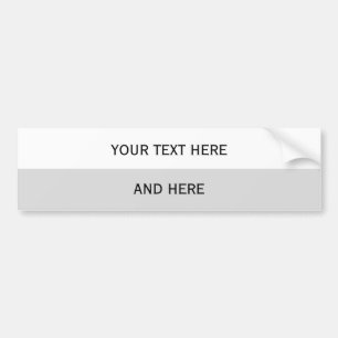 Custom your text, image & background color bumper sticker