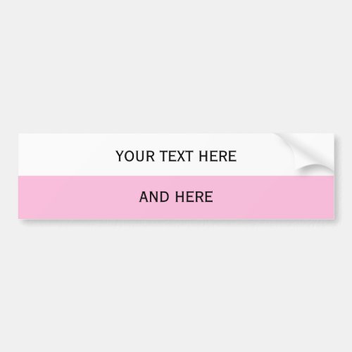 Custom your text image  background color bumper sticker