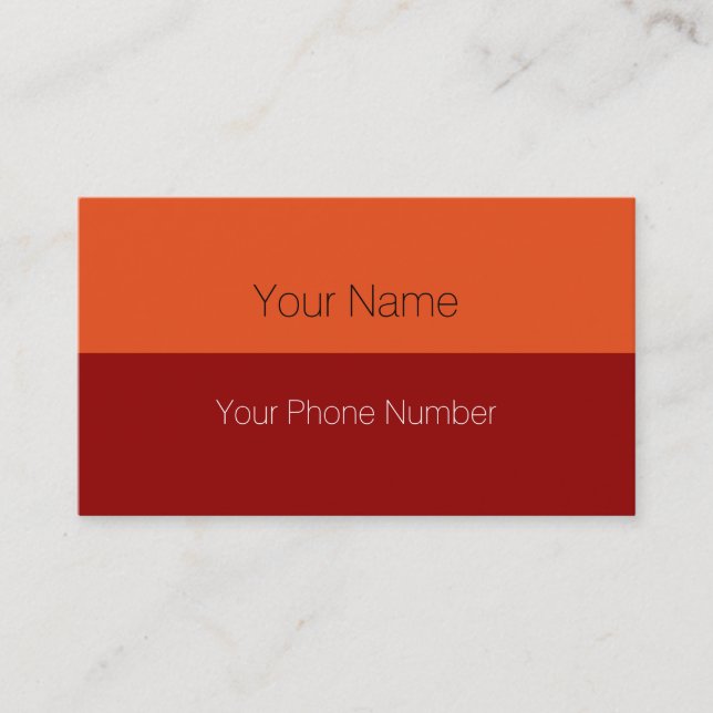 Custom your text, image & background color business card (Front)