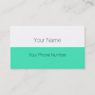Custom your text, image & background color business card