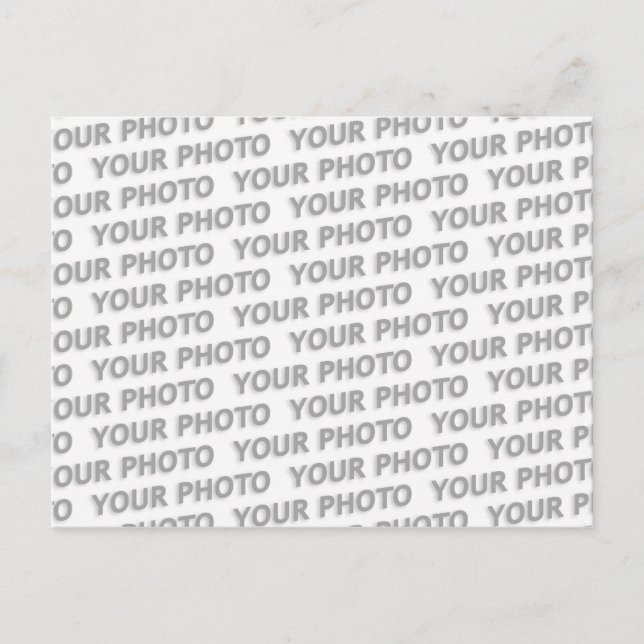 Custom your text, image & background color postcard (Front)