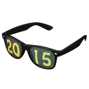 Custom your text, image & background color retro sunglasses