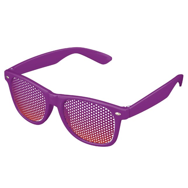 Custom your text, image & background color retro sunglasses (Angled)
