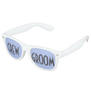 Custom your text, image & background color retro sunglasses