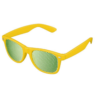 Custom your text, image & background color retro sunglasses