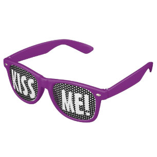 Custom your text, image & background color retro sunglasses
