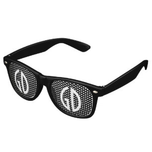 Custom your text, image & background color retro sunglasses