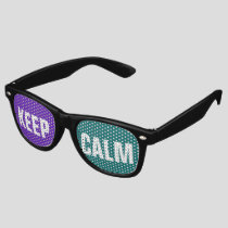 Custom your text, image & background color retro sunglasses