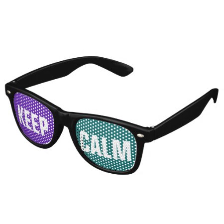 Custom Your Text, Image & Background Color Retro Sunglasses